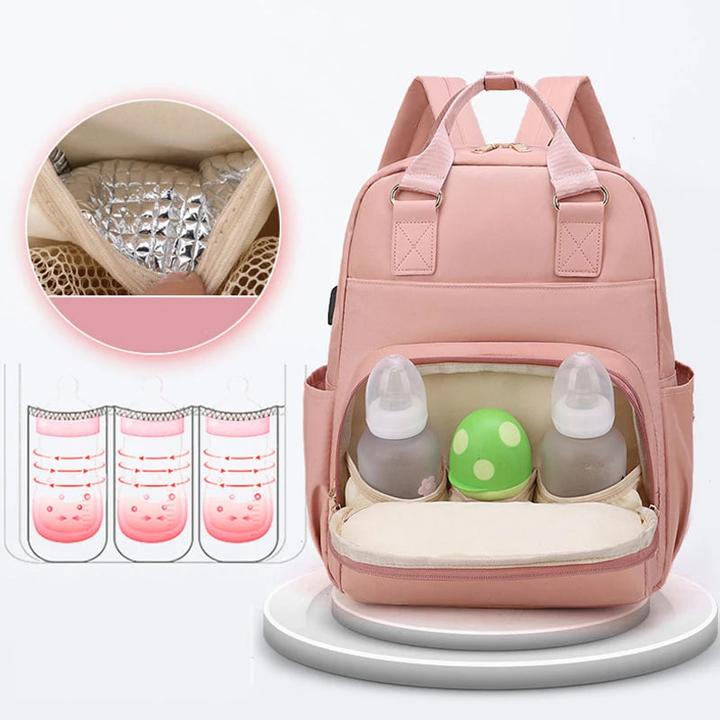 Actual product image Only-Bags.Store Large Capacity Multifunctional Mummy Bag Waterproof Maternity Nappy Bag Maternity