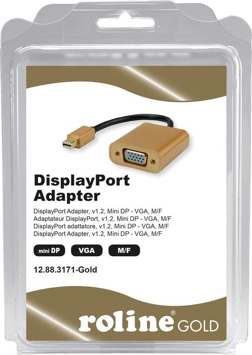 Immagine prodotto Roline Mini DP - VGA attivo, oro (VGA, 10 cm)
