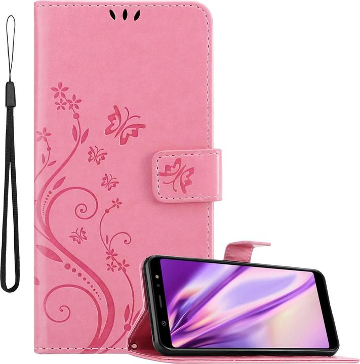Actual product image Cadorabo Flower Book Cover (Samsung Galaxy A6+)