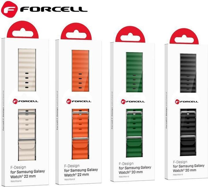 Actual product image Forcell Strap F-DESIGN FS01 strap for SAMSUNG Watch 22 mm green (Silicone)