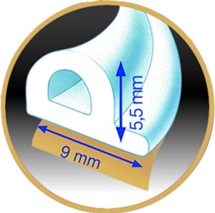 Immagine prodotto tesa Guarnizione in gomma con profilo a P (0.30 kg, Marrone)