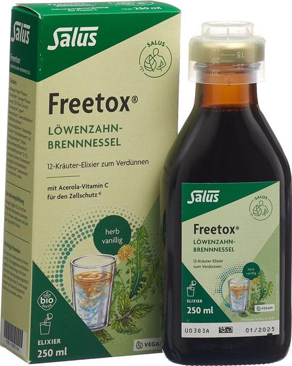 Image du produit Salus Freetox Elixir Pissenlit Ortie Bio (1 pièce(s), Sirop, 598 g)