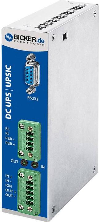Produktbild Bicker Elektronik Industrielle USV Anlage (DIN Rail) DC mit wartungsfreien SuperCaps (70 VA, 70 W)