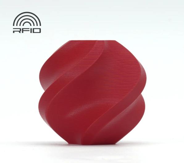 Actual product image Bambu Lab PLA Matte Refill - Dark Red - 1.75mm (PLA, 1.75 mm, Red)