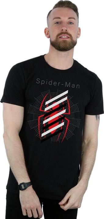 Produktbild SpiderMan Logo Stripes TShirt (S)