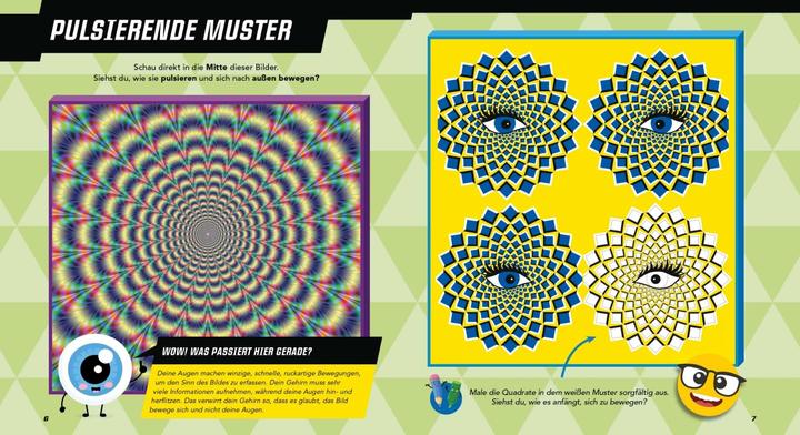 Image du produit Mach mit! - Optische Illusionen: Zeichnen, ausmalen, basteln, rätseln, spielen! Das Aktivbuch für (Allemand, Laura Baker, 2020)