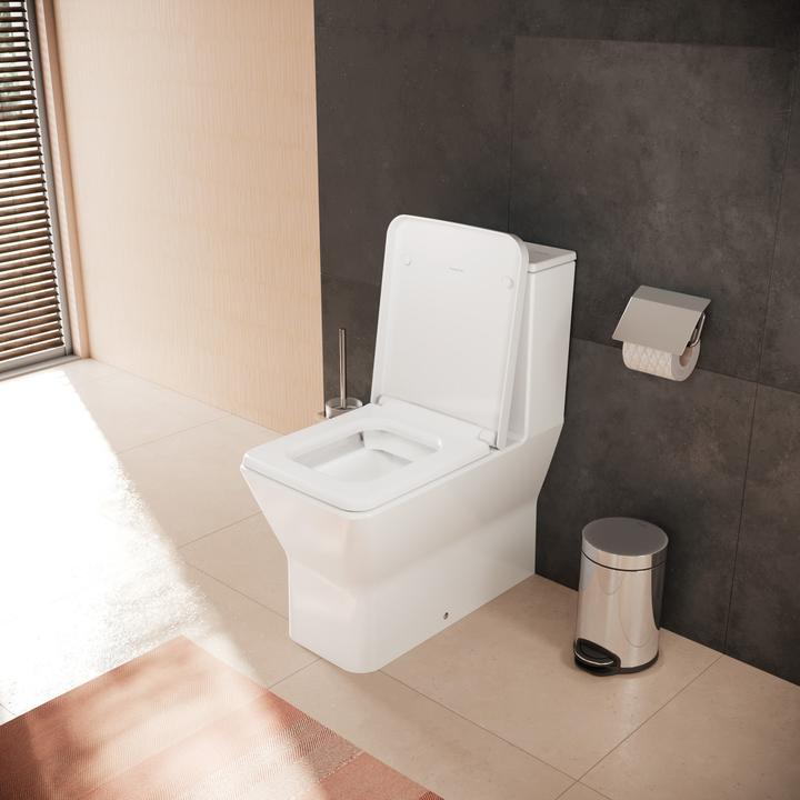 Image du produit hansgrohe EluPura Original Q kit WC au sol, 365x640mm, AquaChannel Flush, réservoir de chasse et si