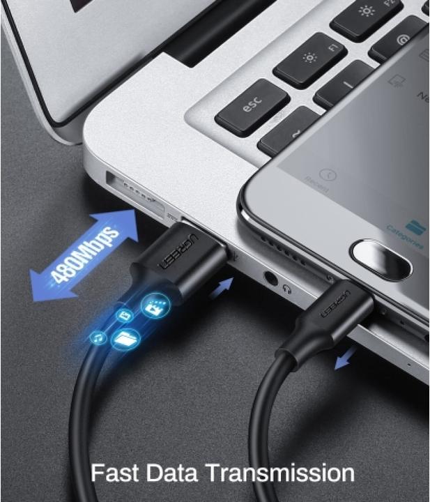 Actual product image Ugreen MicroUSB charging and USB (1 m, USB 2.0)