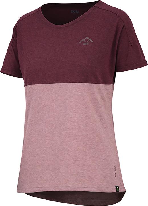 iXS Kids Flow Mountain tech tee taupe-raisin KM (M)