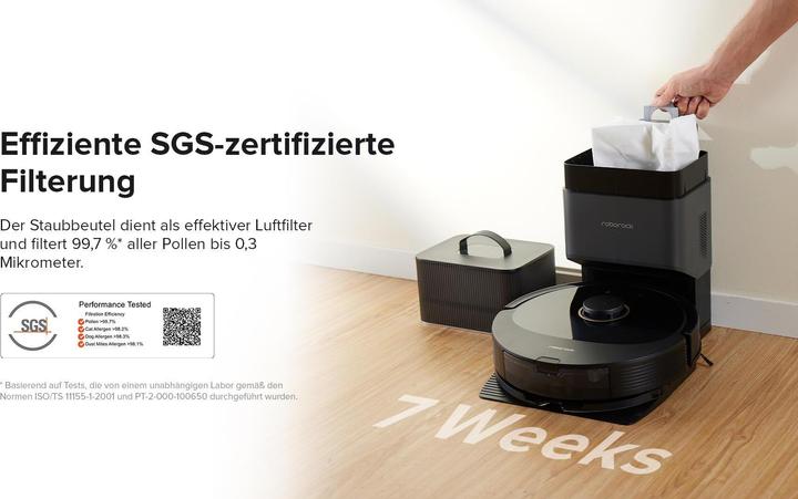 Actual product image Roborock Q8 Max+ (Vacuum mopping robot)