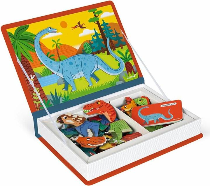 Immagine prodotto Janod Dinosauro del libro di Magneti (Italiano, Francese, Tedesco, Inglese)