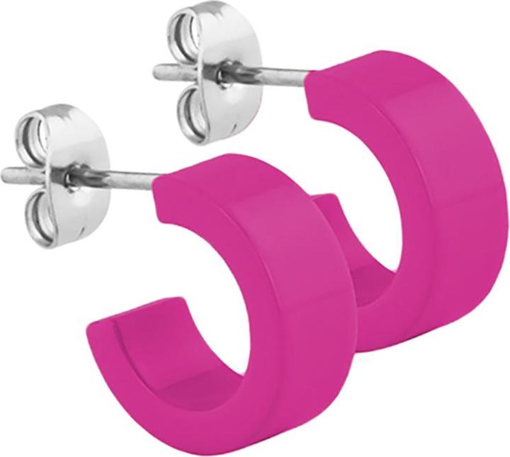 Star Piercing Ohrstecker violett rund flach 5x14 (ohne Messing, Chirurgenstahl 316L)