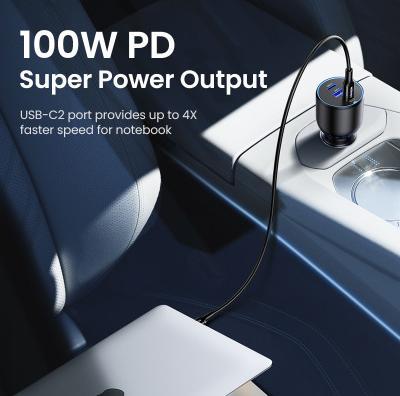 Productafbeelding Ugreen Fast Car Charger 130W 90413 2xUSB-C PD+USB-A