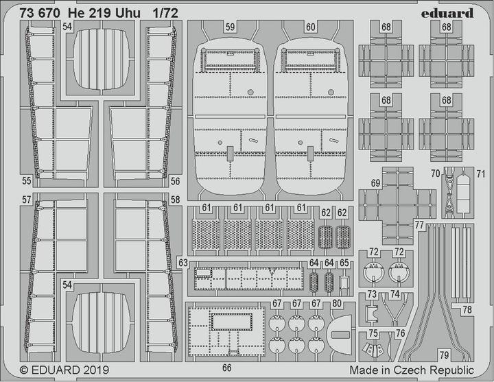Produktbild Eduard He 219 Uhu for Dragon