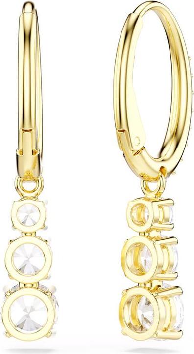 Immagine prodotto Swarovski Stilla Attract Kreolen Rundschliff Weiss Goldlegierungsschicht (Metallo Swarovski)