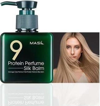 Actual product image Masi 9 Conditioning Balm Hydrating Smoothing Moisture Fibroin Protein Hair Essence Silk Balm 6.08floz - A (180 ml)