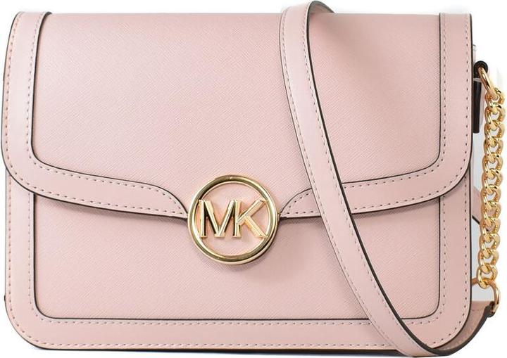 Actual product image Michael Kors Shoulder Bag Leida Pink 23 x 17 x 6 cm