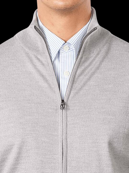 Actual product image Joop! Knit Davis Zip Cardigan Silver (M)