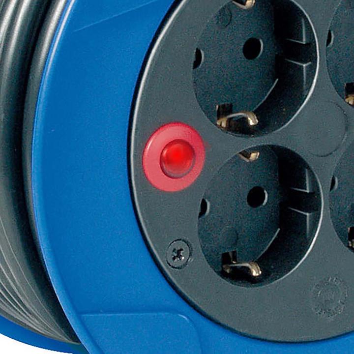 Produktbild Brennenstuhl Kompakt Kabeltrommel schwarz 15m H05VV-F 3G1.5 107 (15 m, 1.50 mm²)
