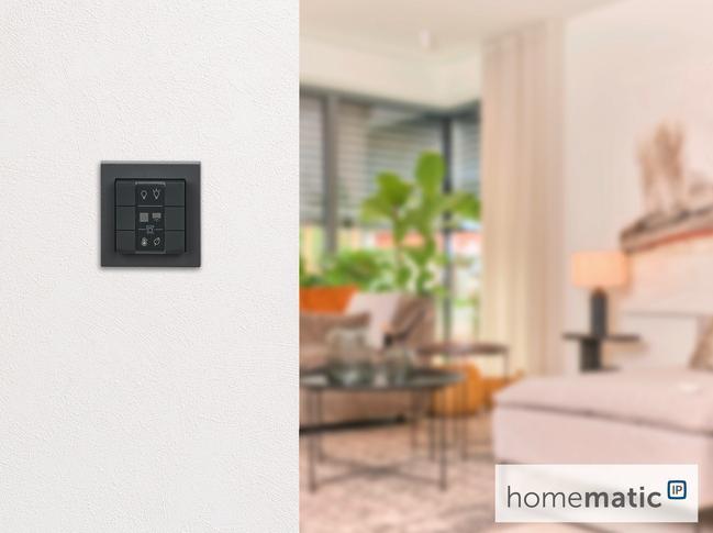 Actual product image Homematic IP Radio wall switch HmIP-WRC6-A