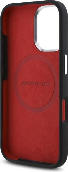 Produktbild Mercedes AMG AMHMP16SSRRK iPhone 16 6.1" czarny/black hardcase Silicone Graphics MagSafe (Apple iPhone 16)