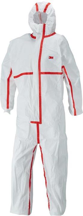 Produktbild 3M Schutzanzug 4565, weiss/rot Typ 4/5/6 Gr.4XL (4XL)