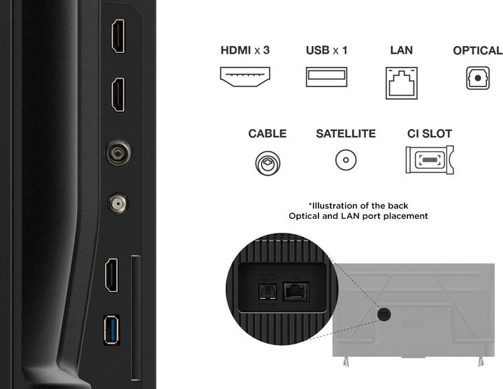 Actual product image TCL 43V6C 108 cm (43) (43", LED, 4K, 2025)