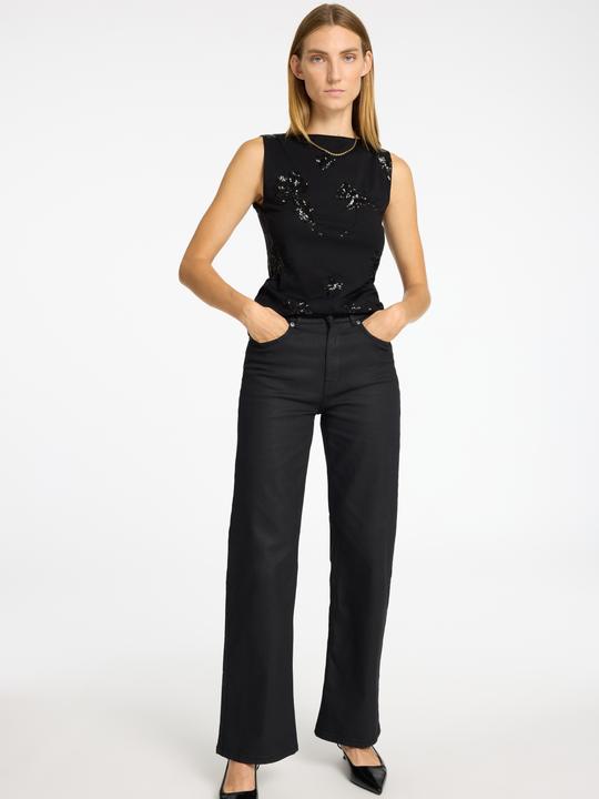 Produktbild Selected Femme Beschichtete Wide Fit Jeans (W30/L32)