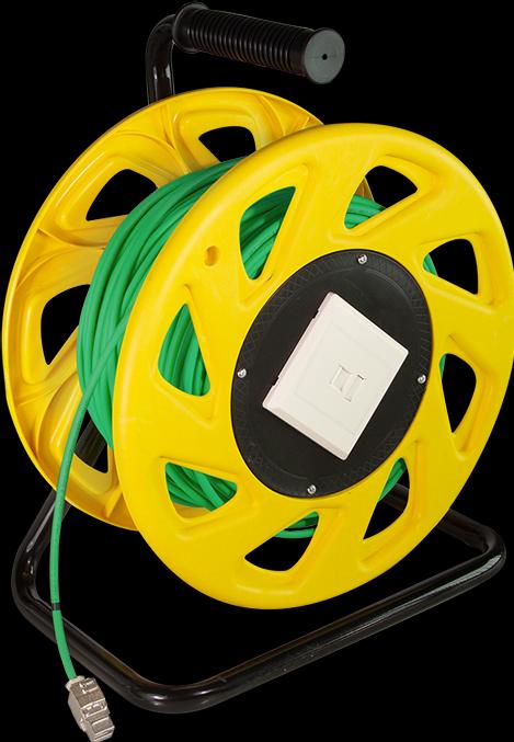 Actual product image LogiLink Mobile cable drum Cat.7 S/FTP, PUR, 60 m (S/FTP, CAT7, 60 m)