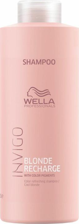 Wella Professionals Invigo Blonde Recharge Colour Refreshing Shampoo Cool Blonde 1000ml (1000 ml)