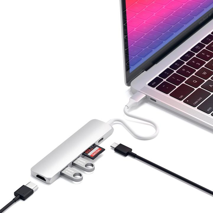 Image du produit Satechi USB-C Slim Multiport V2 (USB-C, 6 Ports)