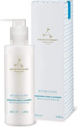 Actual product image Aromatherapy Associates Hydrating Renewing Rose Cleanser with Damask Rose, Geranium & Jojoba Oil 200ml (Cleansing lotion, 200 ml)