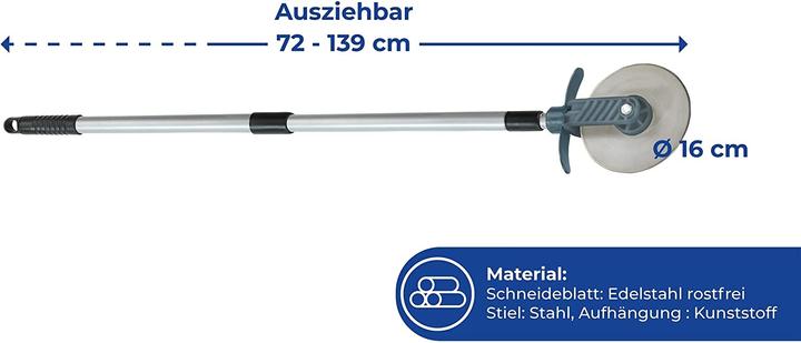 Produktbild Wenko Rasenkantenroller 72,0 - 139,0 cm (Rasentrimmer)