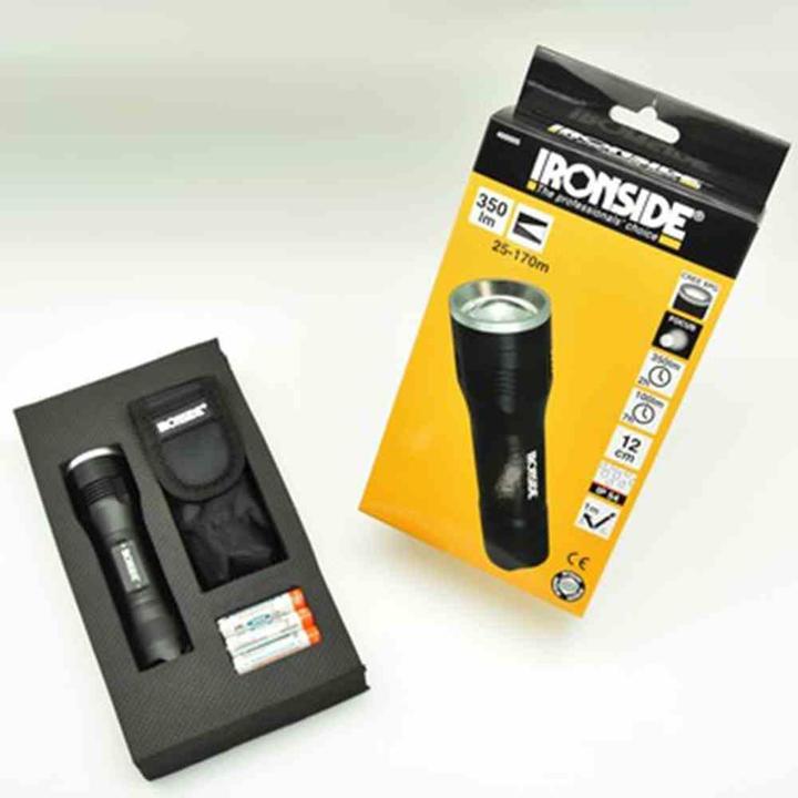 Actual product image Ironside Torch 500 lm incl. batteries, 170 m (12 cm, 500 lm)
