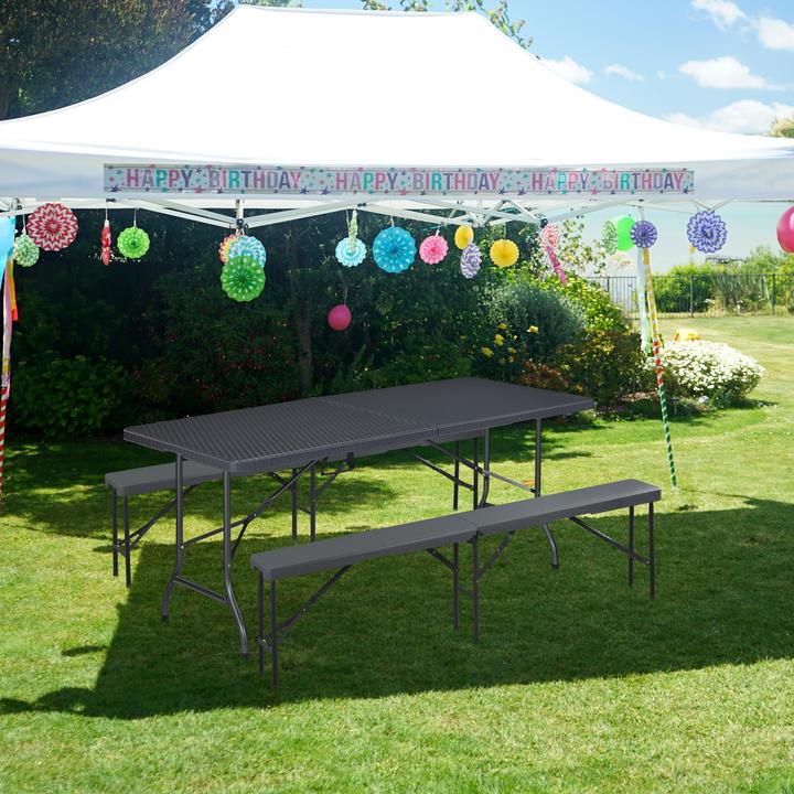 Actual product image Relaxdays 2x beer bench