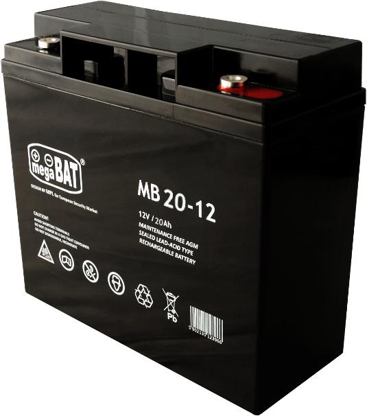 Image du produit Megabat MB 20-12 Batterie ASI Acide de plomb plombé (VRLA) 20 Ah