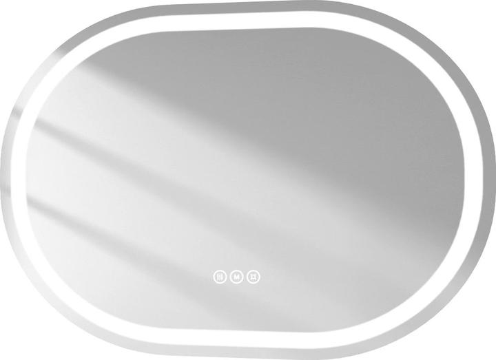 Produktbild Emke Badspiegel mit Beleuchtung Φ70cm,Beschlagfrei, 3 Farbtemperaturen(3000K-6500K) und dimmbaren