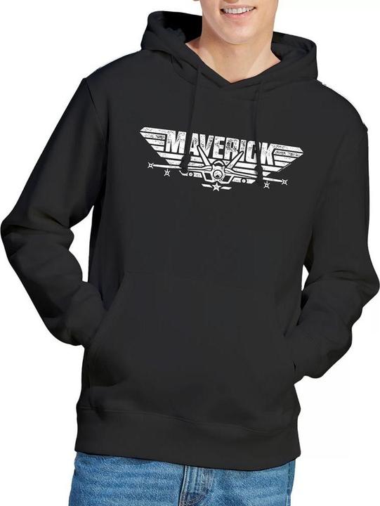 Immagine prodotto Top Gun Maverick Felpa con Cappuccio Logo Uomo (XXL)