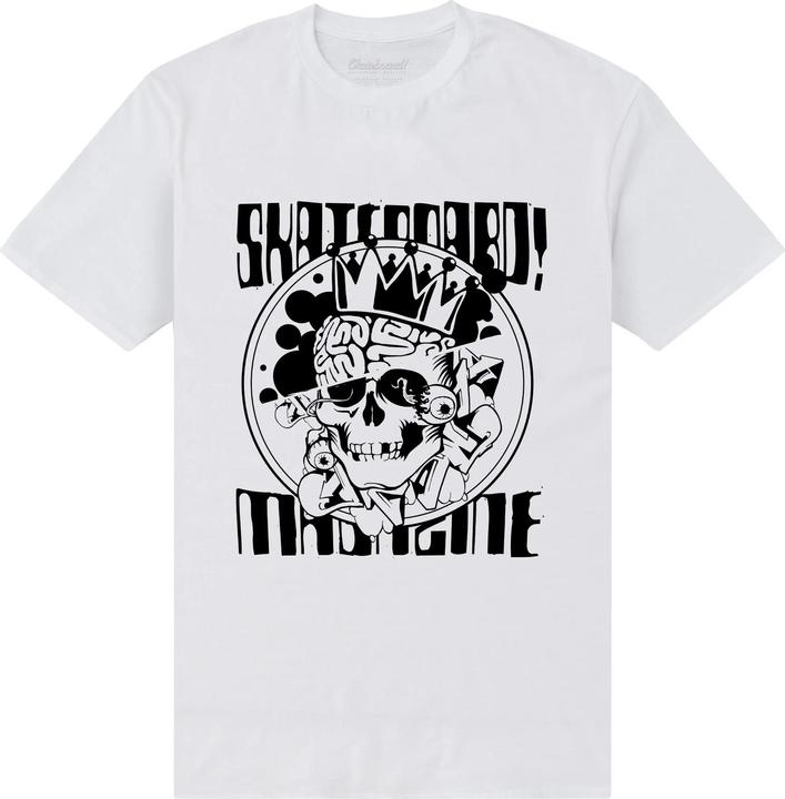 Skateboard Magazine Skull TShirt (L)