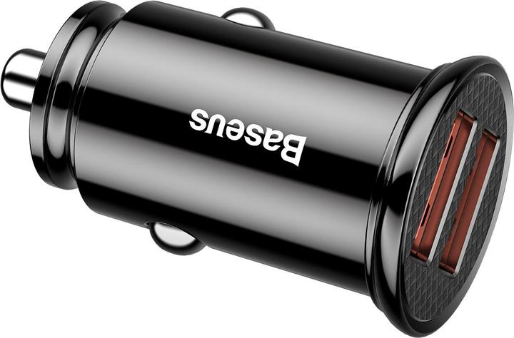 Actual product image Baseus Circular Plastic A+C 30W PPS Car Charger Black