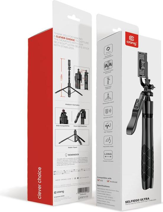 Immagine prodotto Crong SelfieGo Ultra (Metallo, Materiale sintetico)