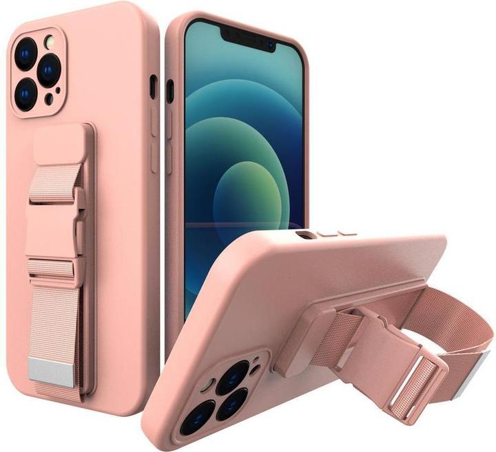 Immagine prodotto Hurtel Custodia in corda Custodia in gel con cordino a catena cordino Xiaomi Redmi 9 rosa (Xiaomi Redmi 9)