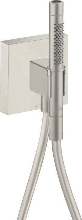 Actual product image Axor Starck ShowerCollection Porter unit 12 x 12, with hand shower 2jet and shower hose (2 Beam types)