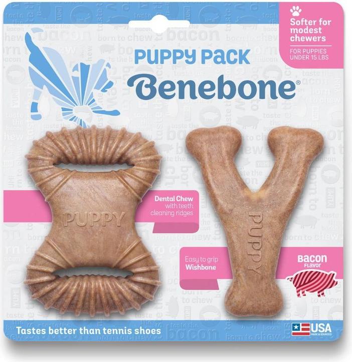 Actual product image Benebone Puppy 2-Pack Dental Chew/Wishbone 10cm - (85411100449) (Dog chew toy)