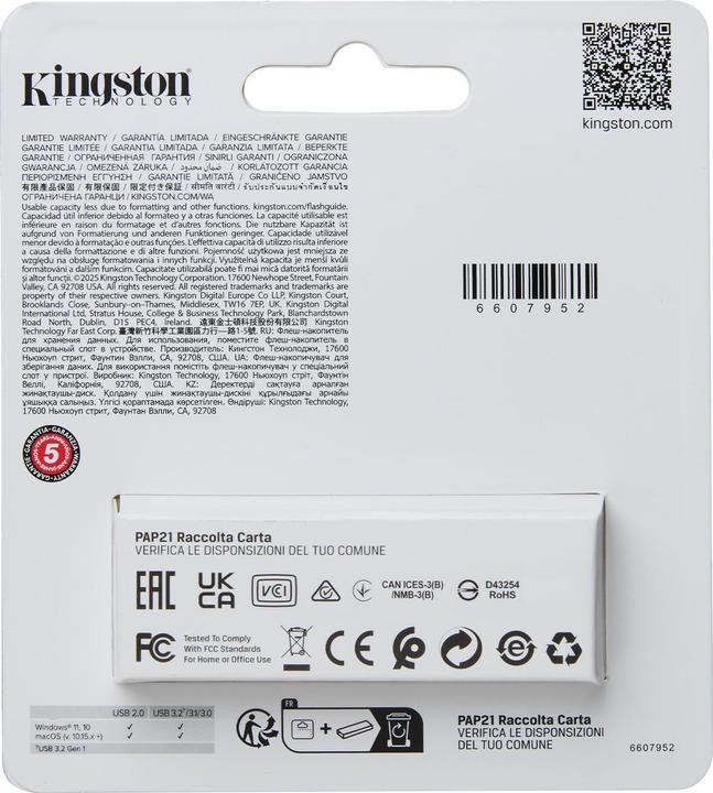 Produktbild Kingston USB-Stick 512GB DataTraveler Exodia S USB 3.2 retail (512 GB, USB-A)