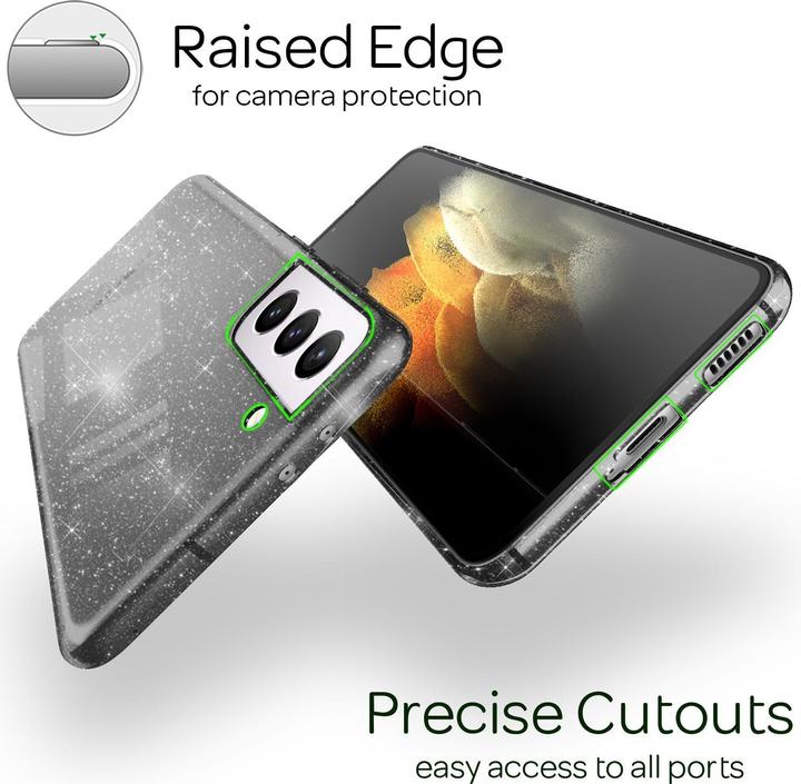 Immagine prodotto Nalia Custodia per cellulare Glitter (Samsung Galaxy S21+)