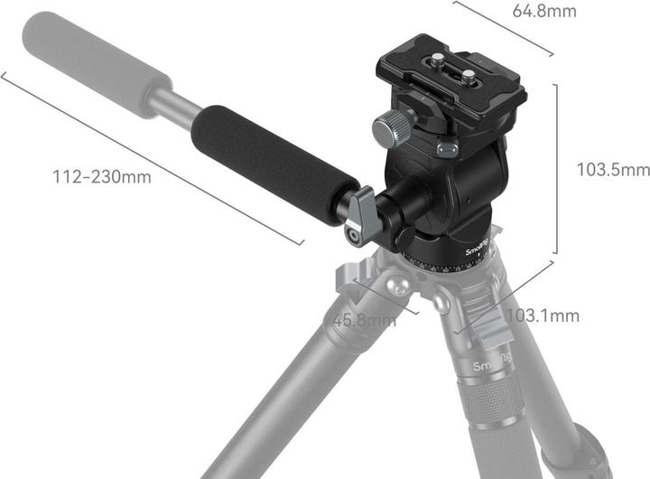 Image du produit SmallRig 4104 Tête vidéo pour prise de vue verticale (Tête vidéo)
