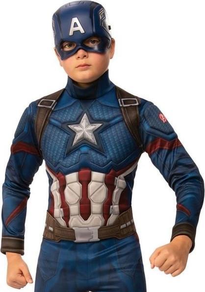 Actual product image Rubies Avengers Endgame - Captain America costume for kids deluxe (116, 122)