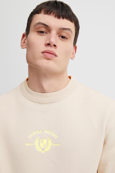 Actual product image Casual Friday CFSage relaxed sweat w. embroidery - 20504729 (L)