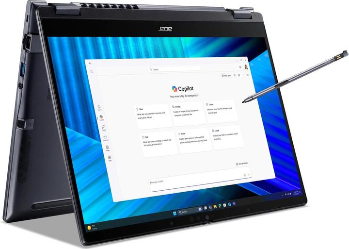 Immagine prodotto Acer TravelMate P4 Spin (14", Intel Core Ultra 5 225U, 2.15 GB, 549.76 GB, CH)